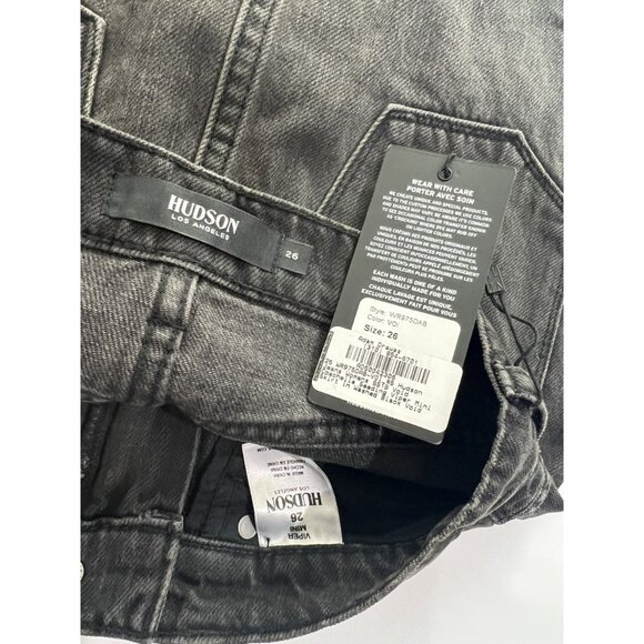 Hudson Viper Zipper Mini Skirt in Black - Picture 4 of 4